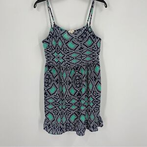 One Clothing Women’s Sleeveless Geometric Print Micro Mini Dress size S